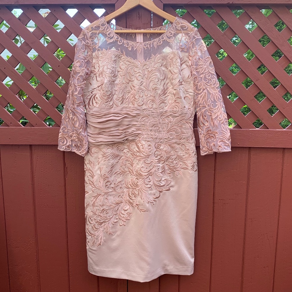 NWT Blush Lace Cocktail Dress Mother of the Bride